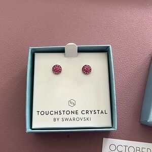 Touchstone Crystal October Birthstone earrings